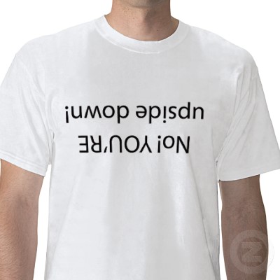 How to write backwards and upside down