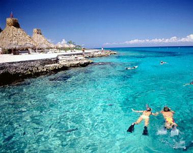 Cozumel beach resort in mexico