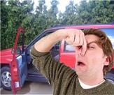 how to remove bad odor from car