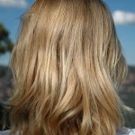 blonde medium length hair