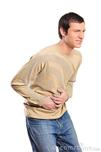 man with gastroenteritis