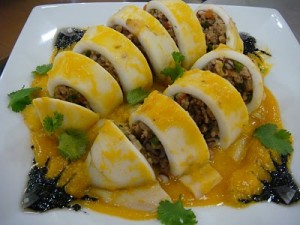 rellenong pusit or stuffed squid recipe ingredients